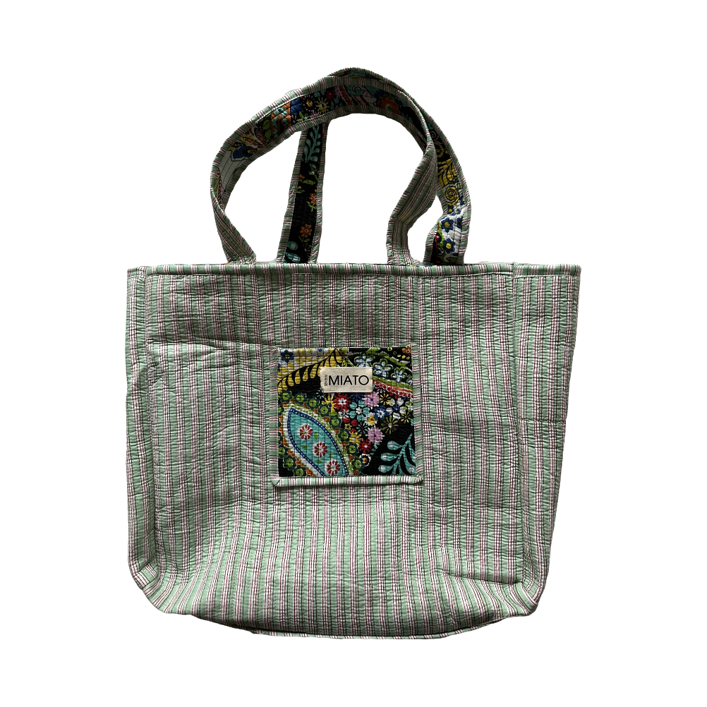 Totebag Amanda Giungla-Fondo Bianco