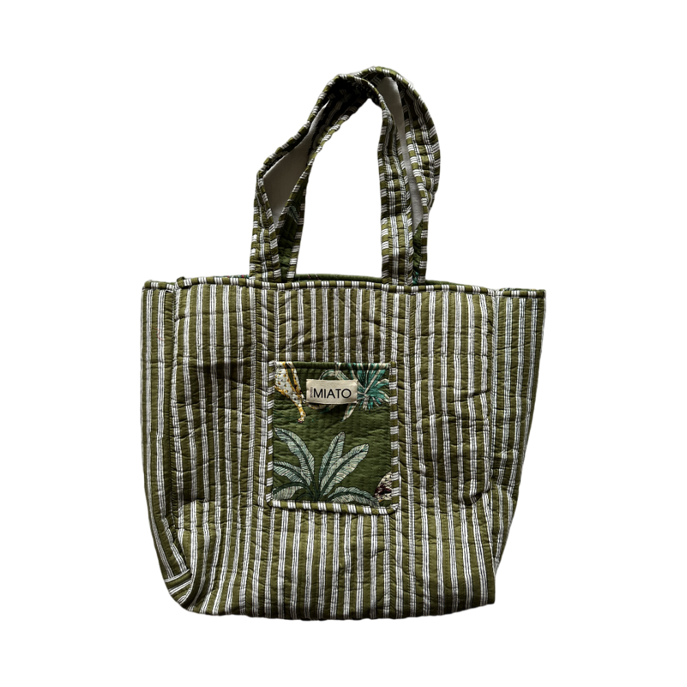 Totebag Amanda Giungla-Fondo Verde