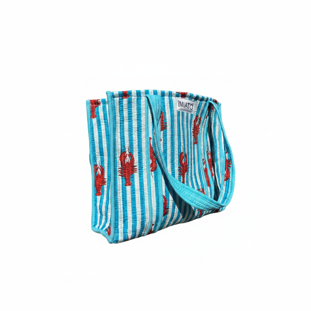 Tote blu floreale
